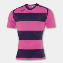 JOMA T-SHIRT RUGBY NAVY-PINK S/S