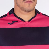 JOMA T-SHIRT RUGBY NAVY-PINK S/S