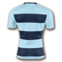 JOMA T-SHIRT RUGBY NAVY-SKYBLUE S/S