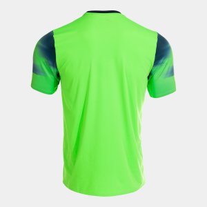 JOMA ELITE XI SHORT SLEEVE T-SHIRT FLUOR GREEN NAVY