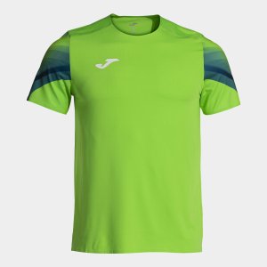 JOMA ELITE XI SHORT SLEEVE T-SHIRT FLUOR GREEN NAVY
