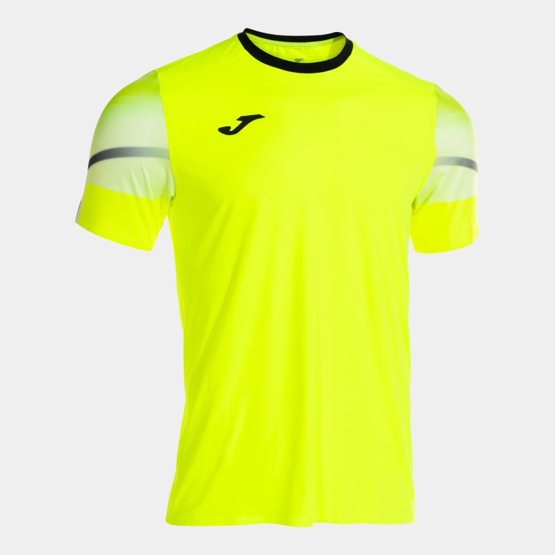 JOMA ELITE XI SHORT SLEEVE T-SHIRT FLUOR YELLOW BLACK
