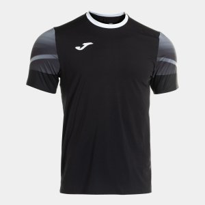 JOMA ELITE XI SHORT SLEEVE T-SHIRT BLACK ANTHRACITE