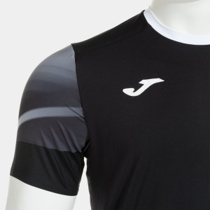 JOMA ELITE XI SHORT SLEEVE T-SHIRT BLACK ANTHRACITE