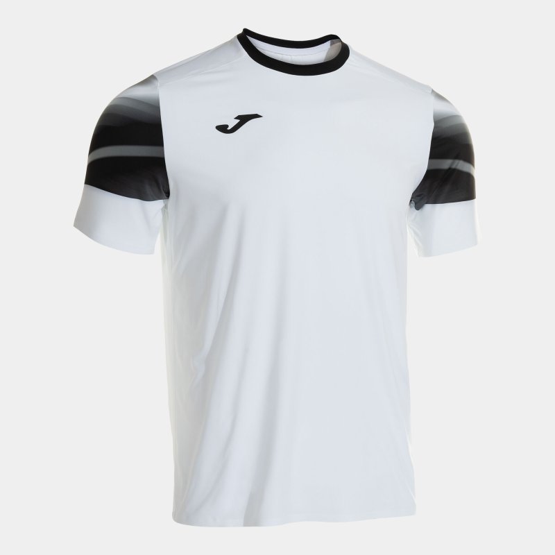 JOMA ELITE XI SHORT SLEEVE T-SHIRT WHITE BLACK
