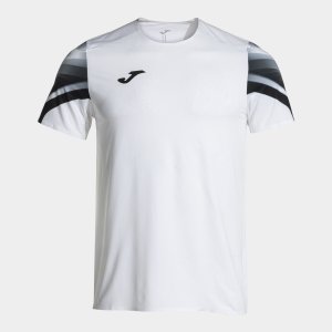 JOMA ELITE XI SHORT SLEEVE T-SHIRT WHITE BLACK