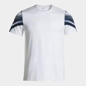 JOMA ELITE XI SHORT SLEEVE T-SHIRT WHITE NAVY