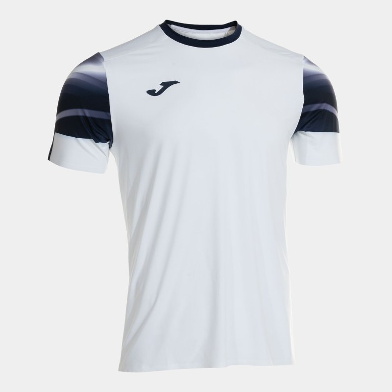 JOMA ELITE XI SHORT SLEEVE T-SHIRT WHITE NAVY