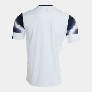 JOMA ELITE XI SHORT SLEEVE T-SHIRT WHITE NAVY