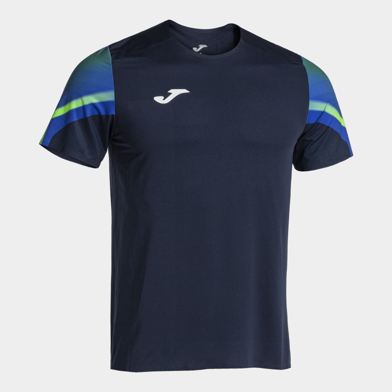 JOMA ELITE XI SHORT SLEEVE T-SHIRT NAVY FLUOR GREEN