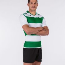 JOMA T-SHIRT RUGBY GREEN-WHITE S/S
