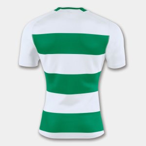 JOMA T-SHIRT RUGBY GREEN-WHITE S/S
