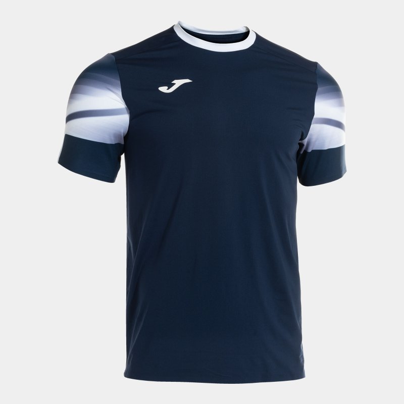 JOMA ELITE XI SHORT SLEEVE T-SHIRT NAVY WHITE