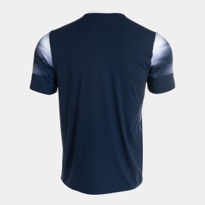 JOMA ELITE XI SHORT SLEEVE T-SHIRT NAVY WHITE