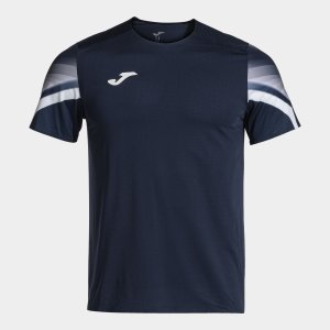 JOMA ELITE XI SHORT SLEEVE T-SHIRT NAVY WHITE