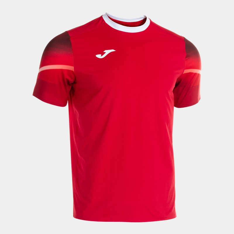 JOMA ELITE XI SHORT SLEEVE T-SHIRT RED WHITE
