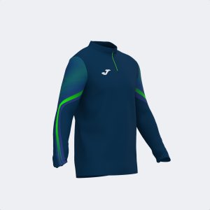 JOMA ELITE XI SWEATSHIRT NAVY FLUOR GREEN