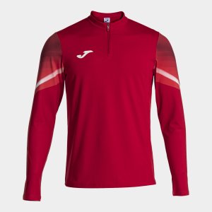 JOMA ELITE XI SWEATSHIRT RED WHITE