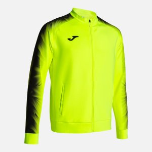 JOMA ELITE XI FULL ZIP SWEATSHIRT FLUOR YELLOW BLACK