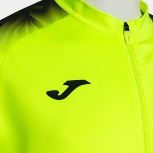 JOMA ELITE XI FULL ZIP SWEATSHIRT FLUOR YELLOW BLACK