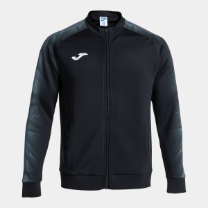 JOMA ELITE XI FULL ZIP SWEATSHIRT BLACK ANTHRACITE