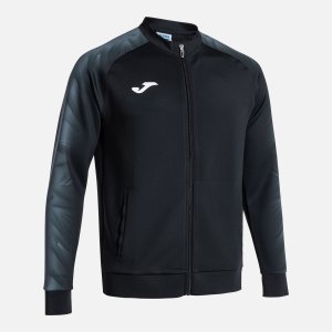 JOMA ELITE XI FULL ZIP SWEATSHIRT BLACK ANTHRACITE