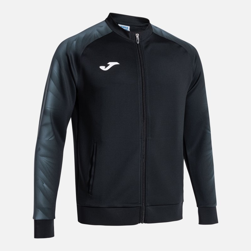 JOMA ELITE XI FULL ZIP SWEATSHIRT BLACK ANTHRACITE