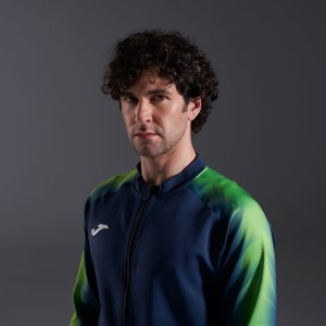 JOMA ELITE XI FULL ZIP SWEATSHIRT NAVY FLUOR GREEN