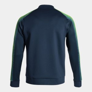 JOMA ELITE XI FULL ZIP SWEATSHIRT NAVY FLUOR GREEN