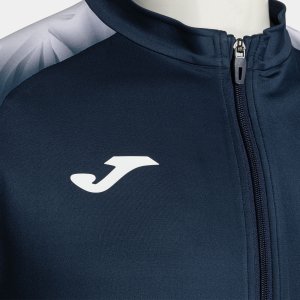 JOMA ELITE XI FULL ZIP SWEATSHIRT NAVY WHITE
