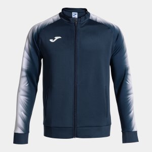 JOMA ELITE XI FULL ZIP SWEATSHIRT NAVY WHITE