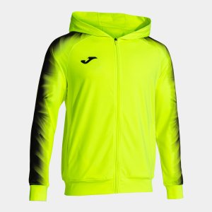 JOMA ELITE XI ZIP-UP HOODIE FLUOR YELLOW BLACK