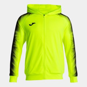 JOMA ELITE XI ZIP-UP HOODIE FLUOR YELLOW BLACK