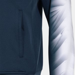 JOMA ELITE XI ZIP-UP HOODIE NAVY WHITE