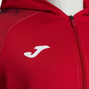 JOMA ELITE XI ZIP-UP HOODIE RED