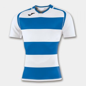 JOMA T-SHIRT RUGBY ROYAL-WHITE S/S