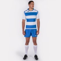 JOMA T-SHIRT RUGBY ROYAL-WHITE S/S