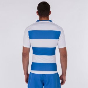 JOMA T-SHIRT RUGBY ROYAL-WHITE S/S