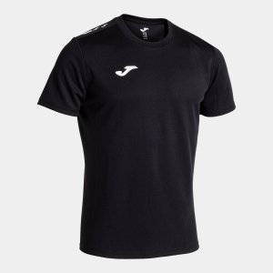 JOMA OLIMPIADA RUGBY SHORT SLEEVE T-SHIRT BLACK