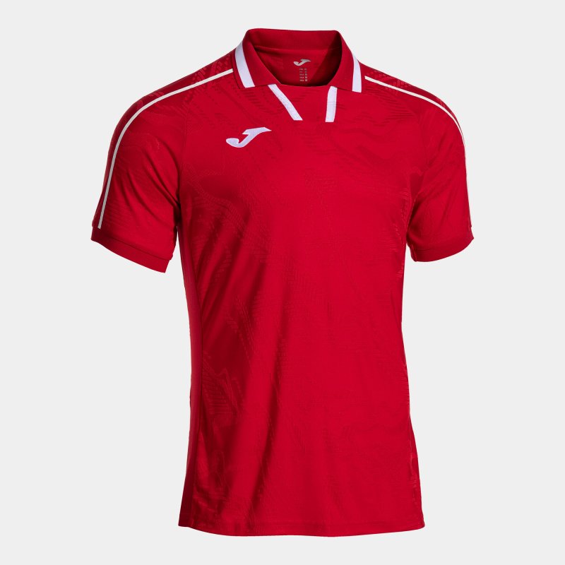 JOMA FIT ONE SHORT SLEEVE T-SHIRT RED WHITE