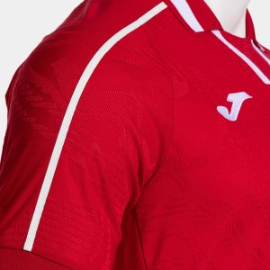JOMA FIT ONE SHORT SLEEVE T-SHIRT RED WHITE