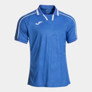 JOMA FIT ONE SHORT SLEEVE T-SHIRT ROYAL BLUE WHITE