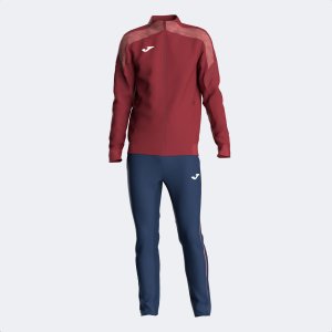 JOMA CHAMPIONSHIP VIII TRACKSUIT BURGUNDY DARK NAVY