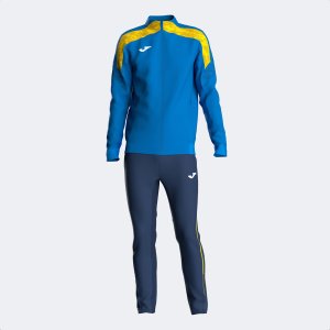 JOMA CHAMPIONSHIP VIII TRACKSUIT ROYAL BLUE YELLOW