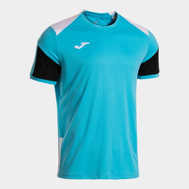 JOMA DANUBIO SHORT SLEEVE T-SHIRT TURQUOISE BLACK