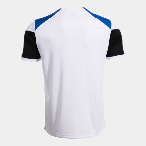 JOMA DANUBIO SHORT SLEEVE T-SHIRT WHITE ROYAL BLUE