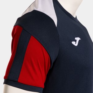 JOMA DANUBIO SHORT SLEEVE T-SHIRT DARK NAVY WHITE