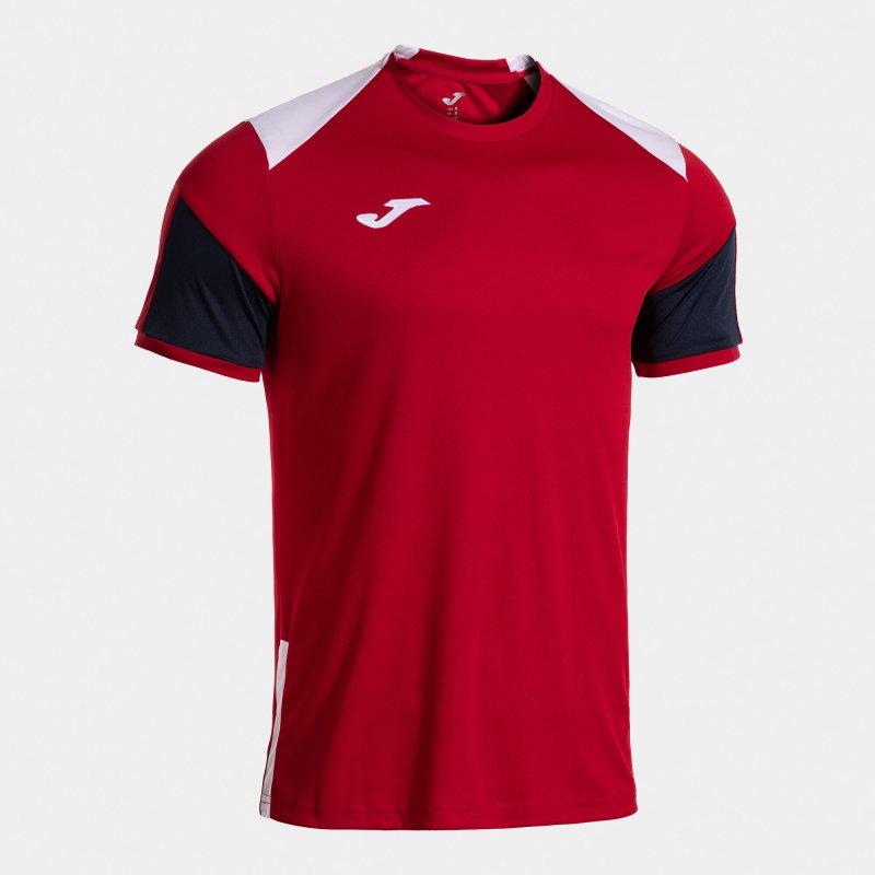 JOMA DANUBIO SHORT SLEEVE T-SHIRT RED WHITE