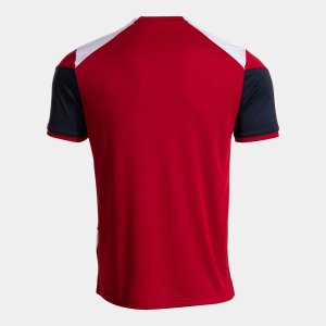 JOMA DANUBIO SHORT SLEEVE T-SHIRT RED WHITE