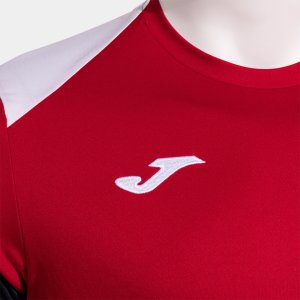 JOMA DANUBIO SHORT SLEEVE T-SHIRT RED WHITE
